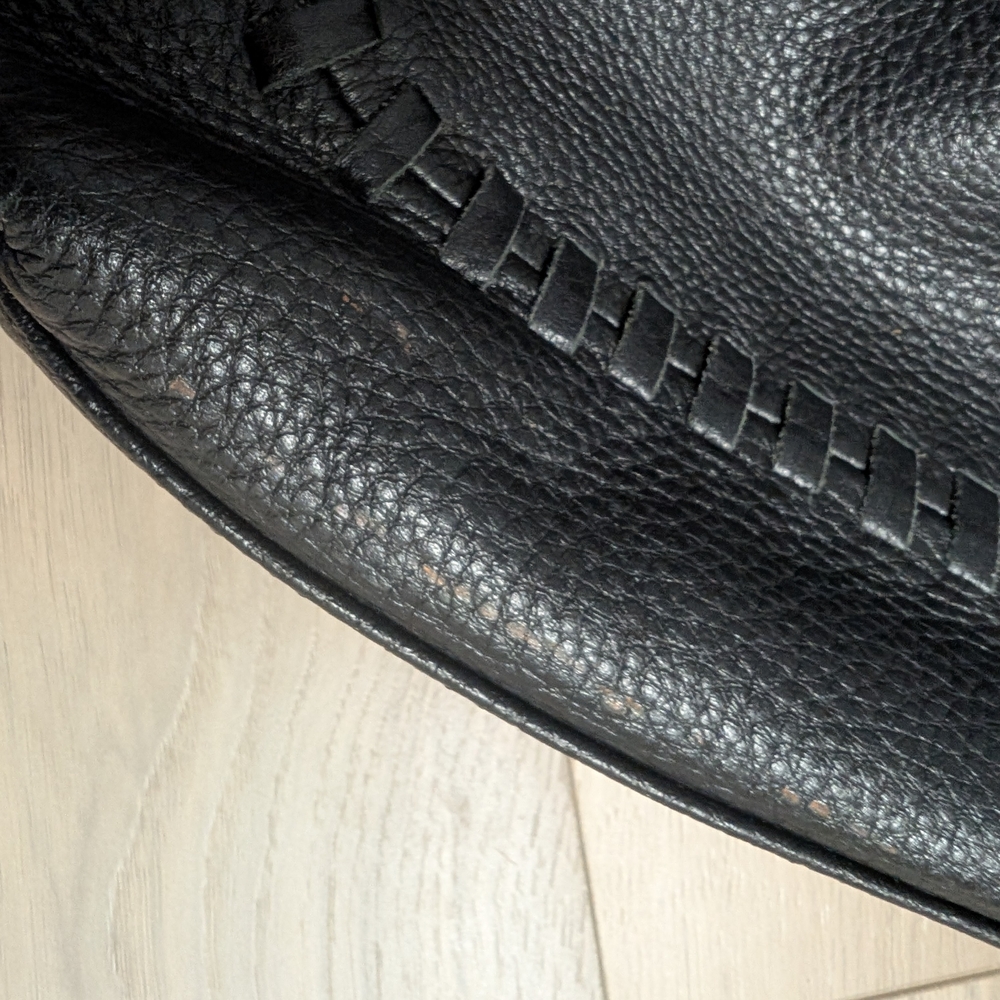 The Sak Black Leather Shoulder Bag with Braided Handle - Picture 9 of 11